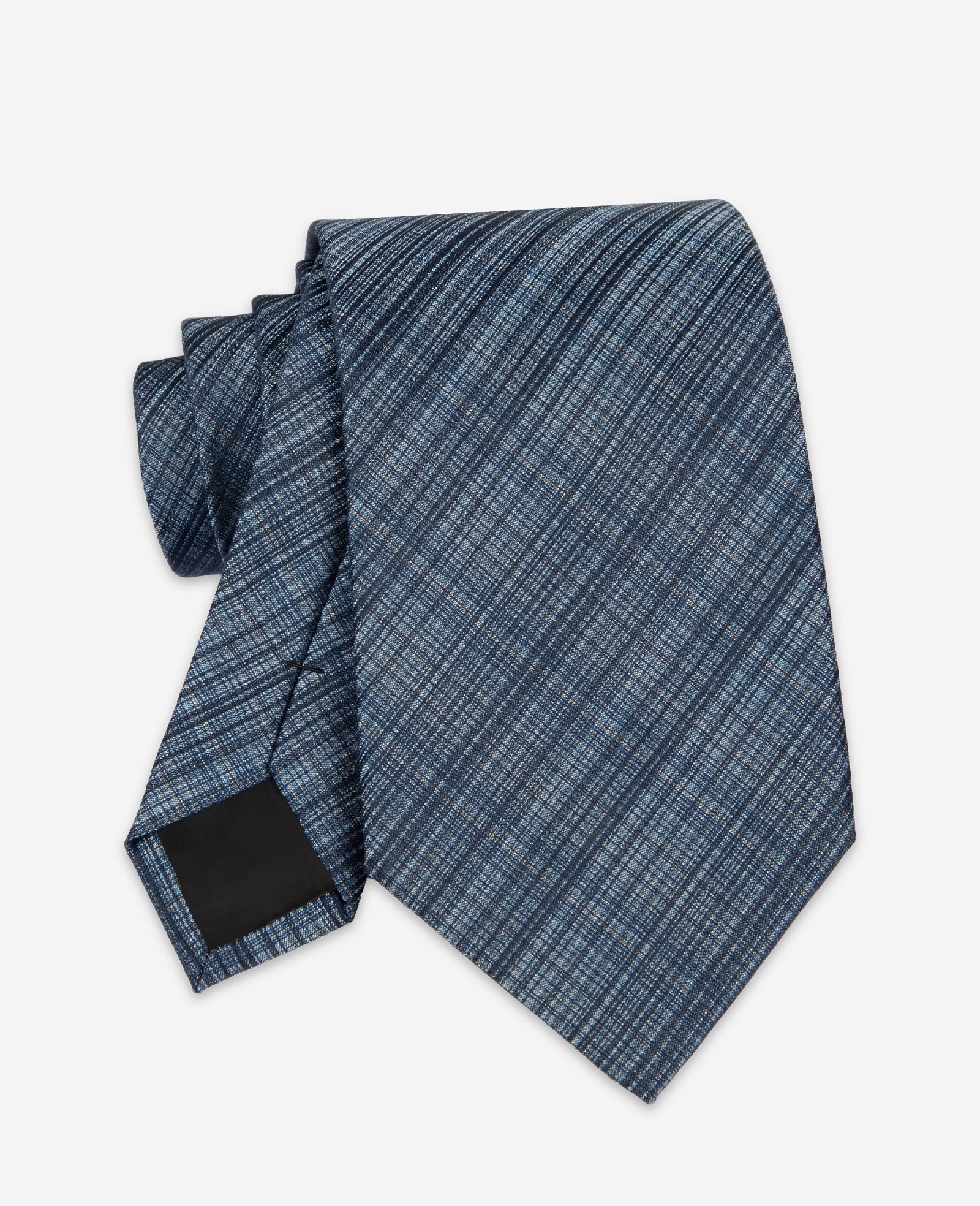 Blue Plaid Tie - Image 4