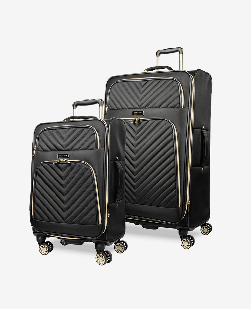 Chelsea Chevron Quilted Expandable Suitcase - Image 5