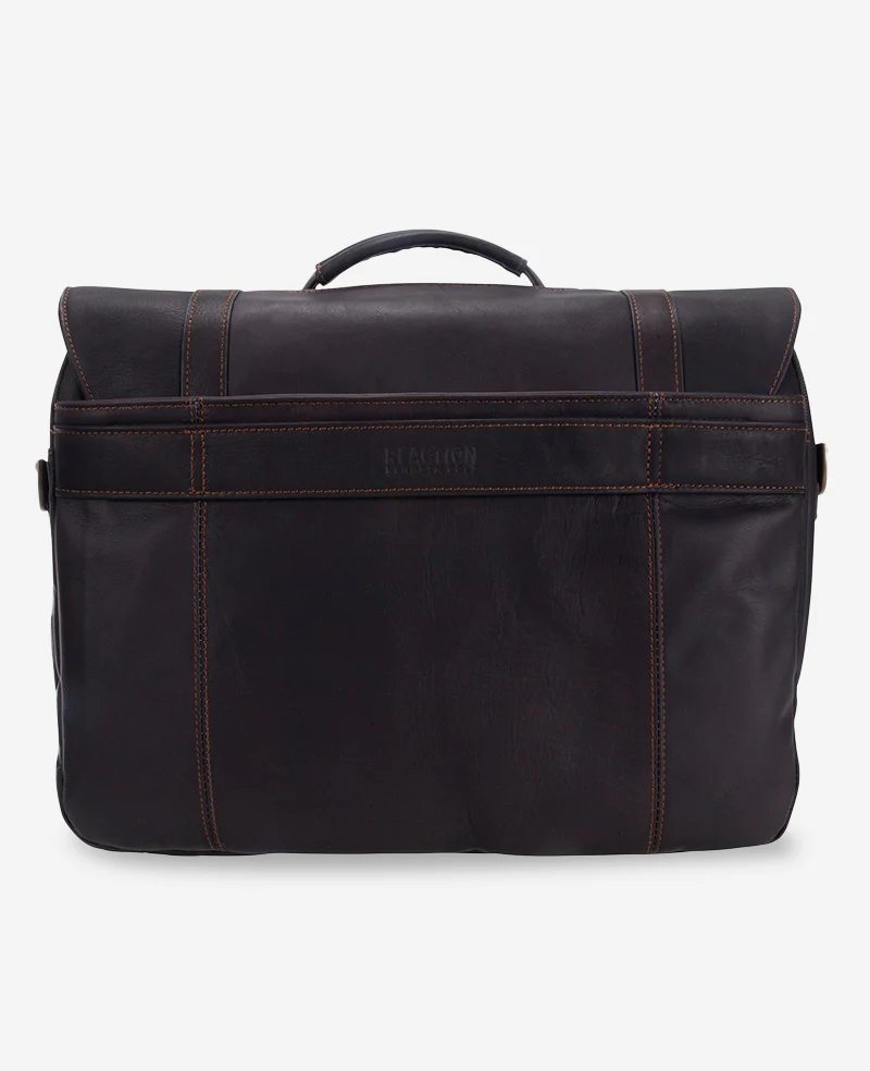Colombian Leather Flapover Messenger Bag - Image 5