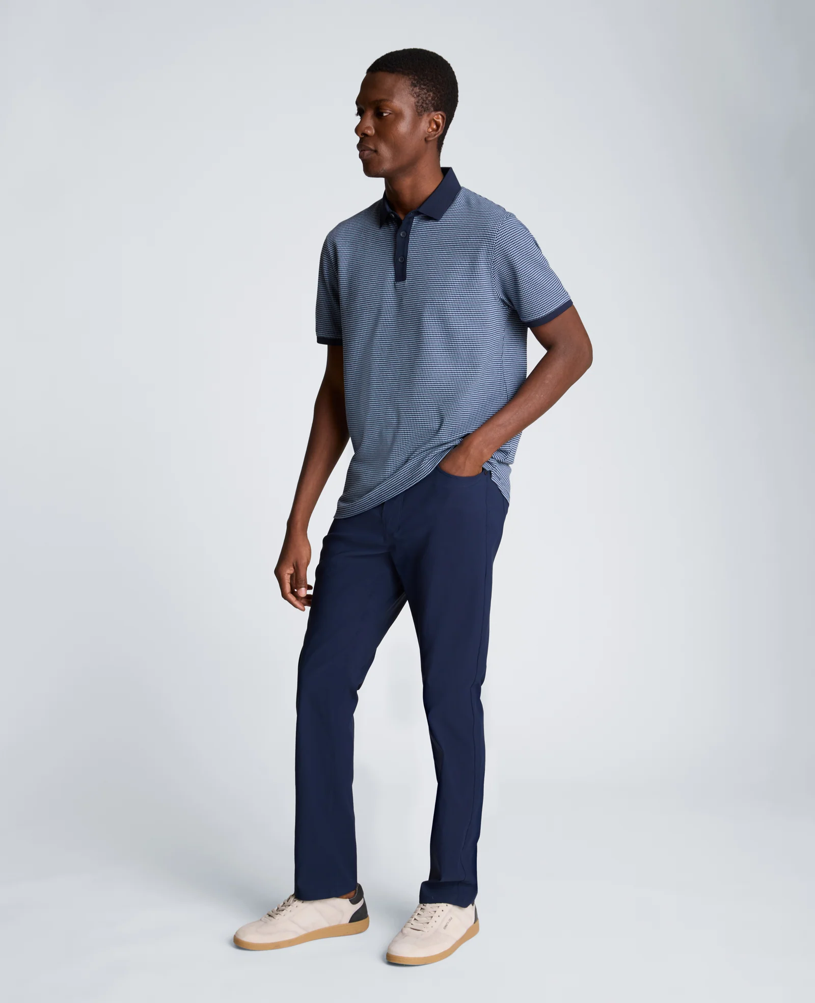 Contrast Placket Button Polo - Image 5