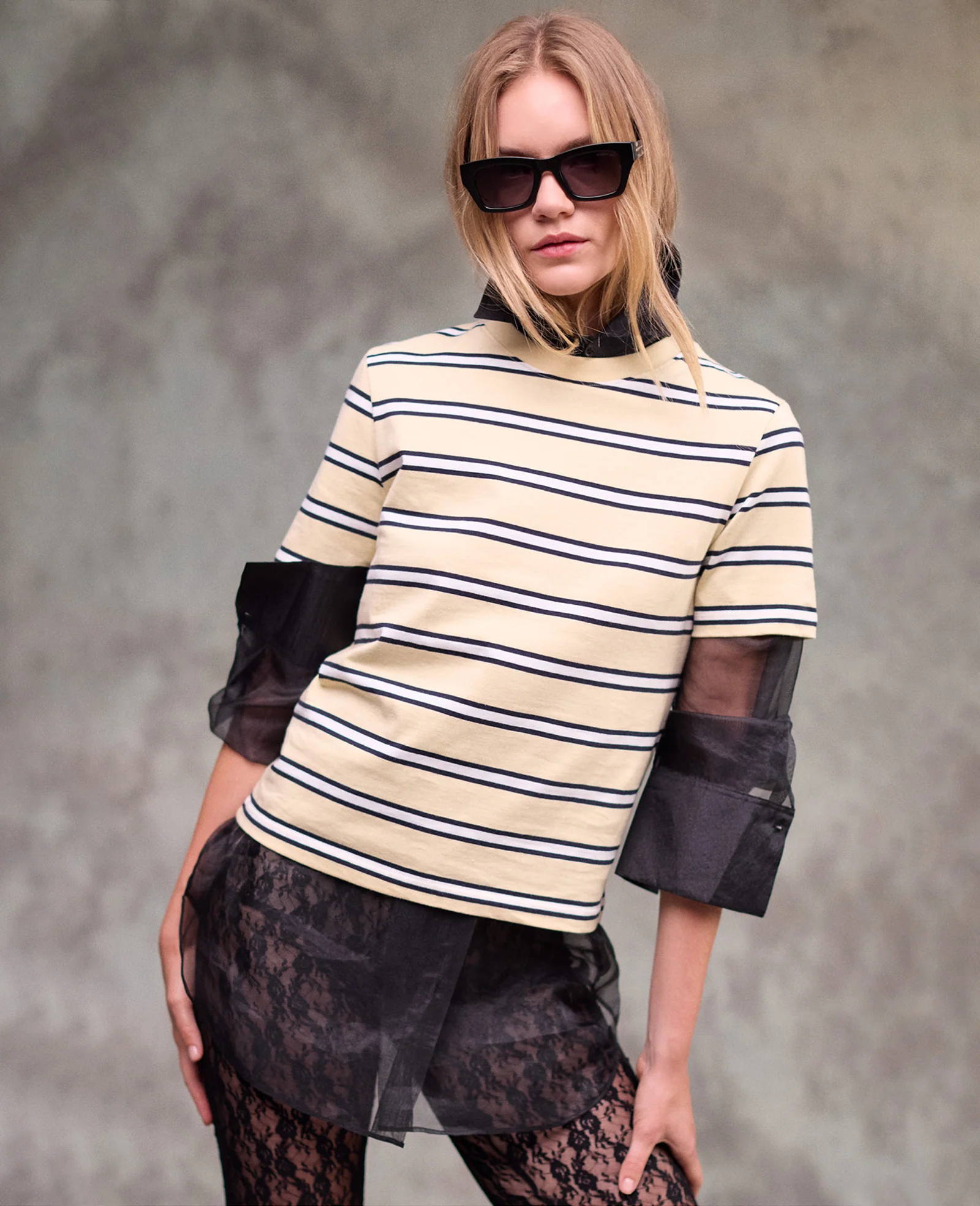 Crewneck Stripe Tee - Image 2