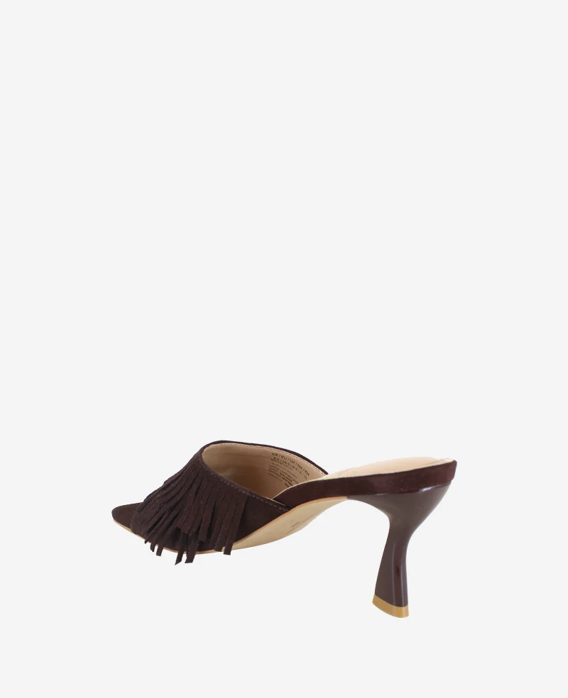 Darby Suede Fringe Heel - Image 3