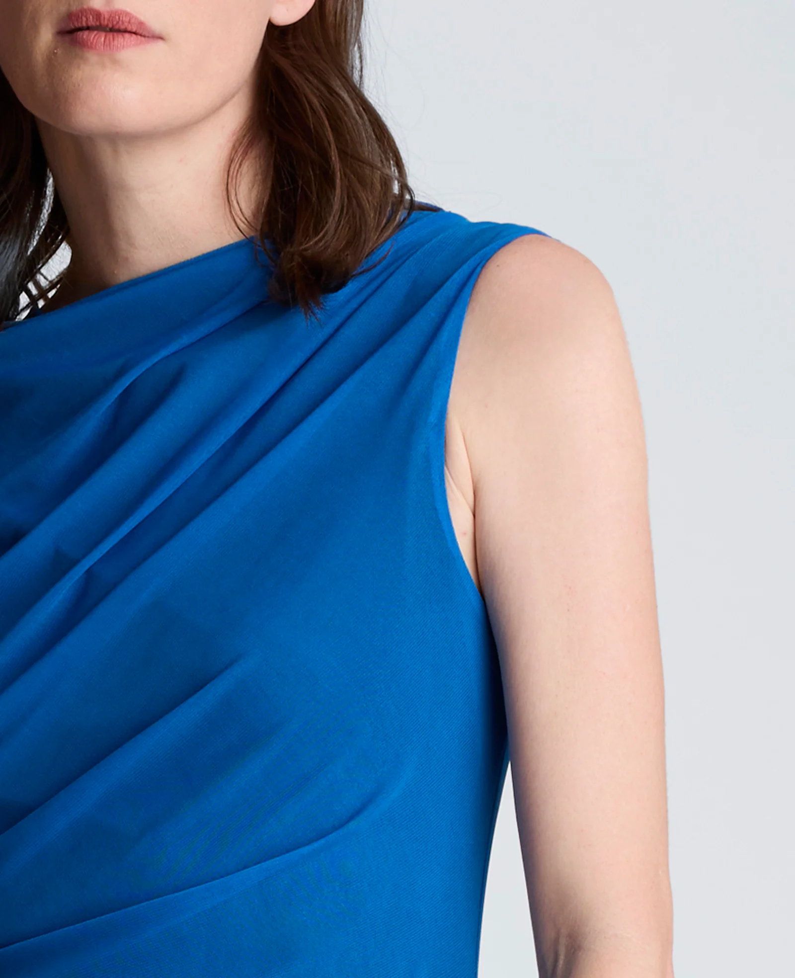 Draped Detailed Modern Midi Dress - Image 4