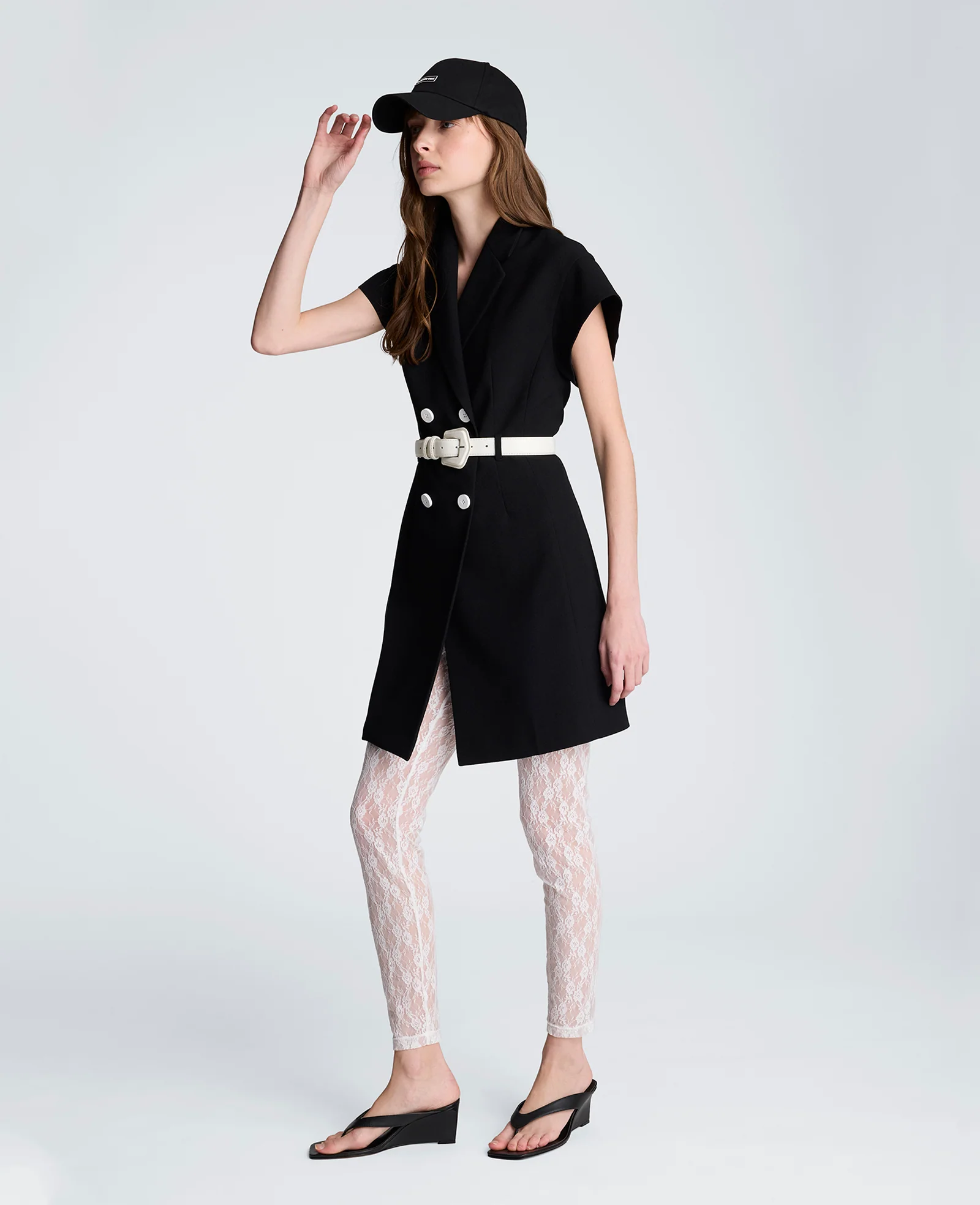 Drop Shoulder Mini Trench Dress - Image 5