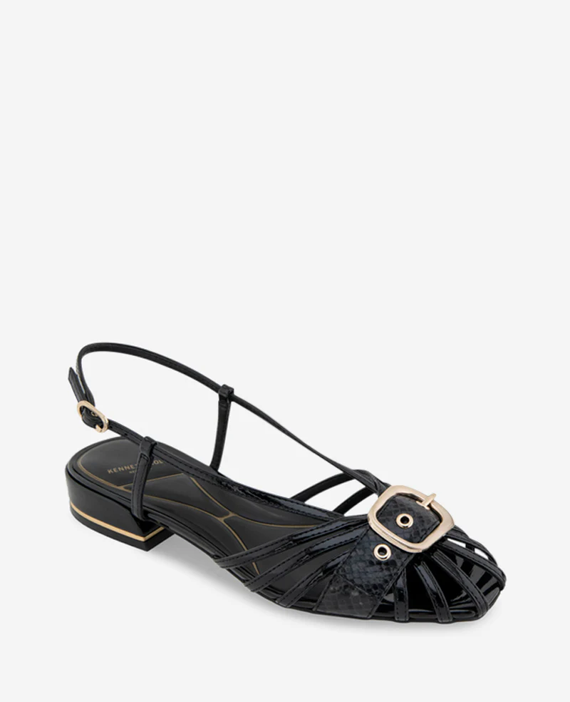 Farrah Patent Caged In Buckle Sandal - Image 5