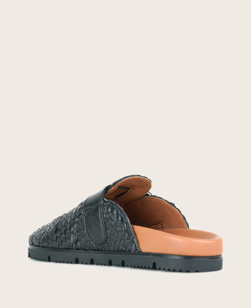 GENTLE SOULS - Brantley Buckle Woven Leather Mule - Image 3