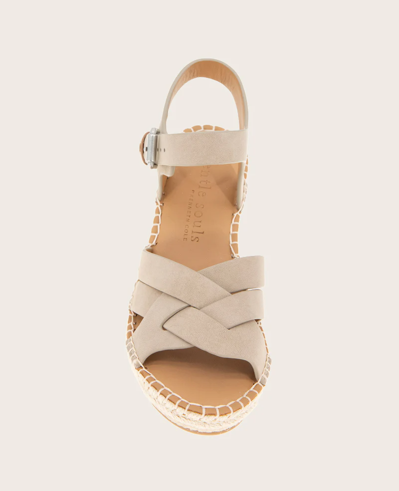 GENTLE SOULS - Caspian Nubuck Espadrille Wedge - Image 5