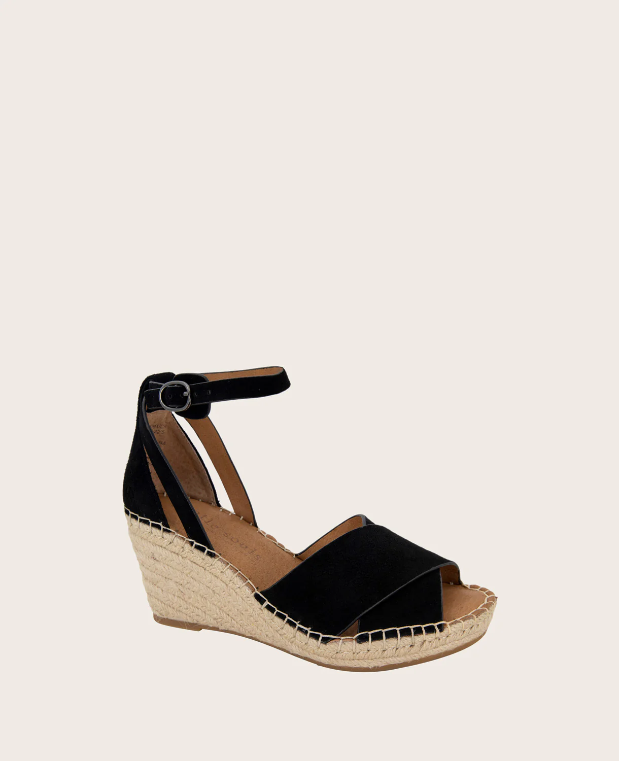 GENTLE SOULS - Charli Suede X-Band Espadrille Wedge Sandal - Image 2