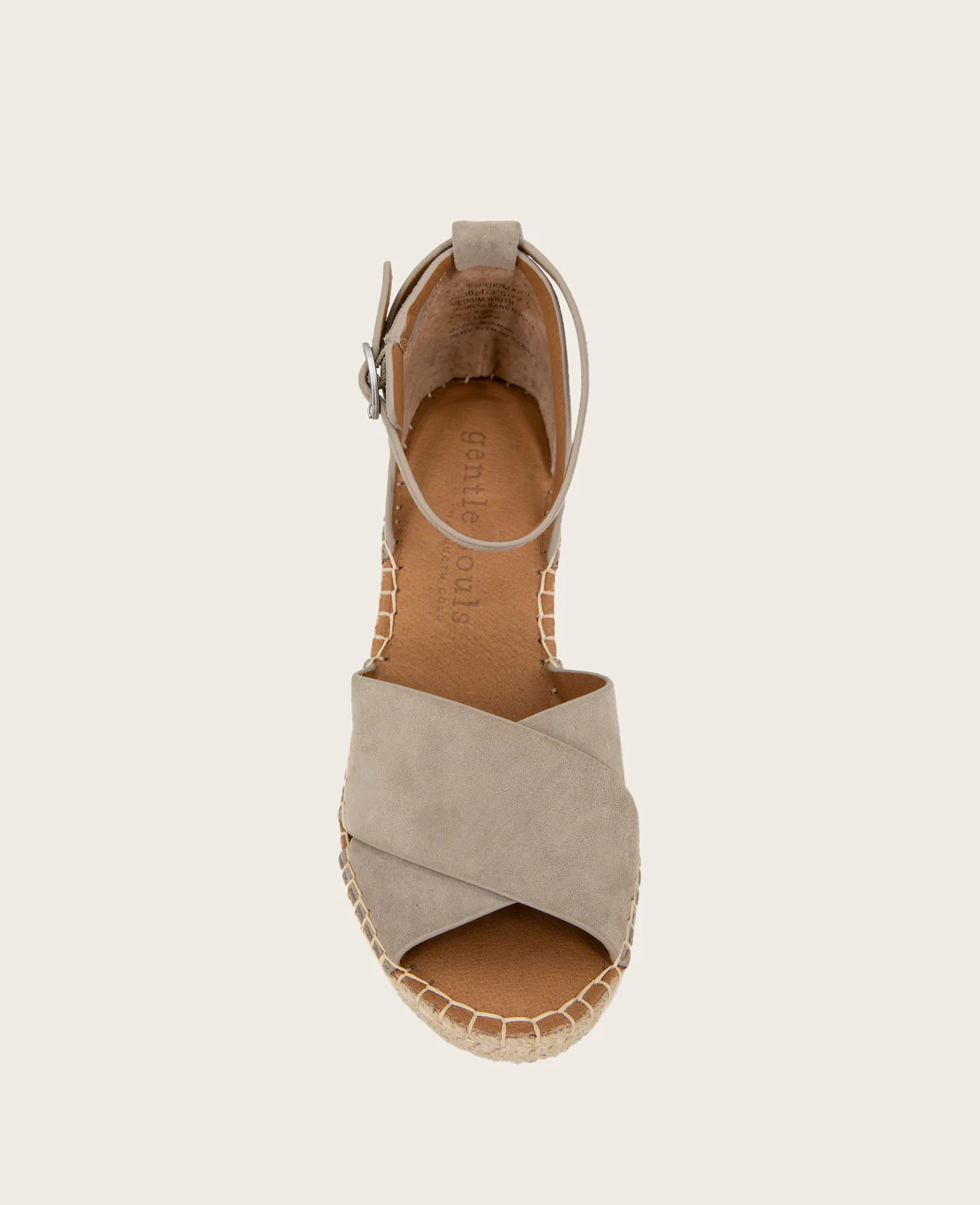 GENTLE SOULS - Charli Suede X-Band Espadrille Wedge Sandal - Image 3