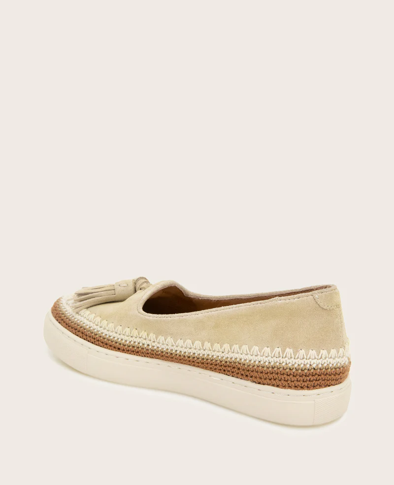 GENTLE SOULS - Citrus Tassel Suede Platform Slip On - Image 4