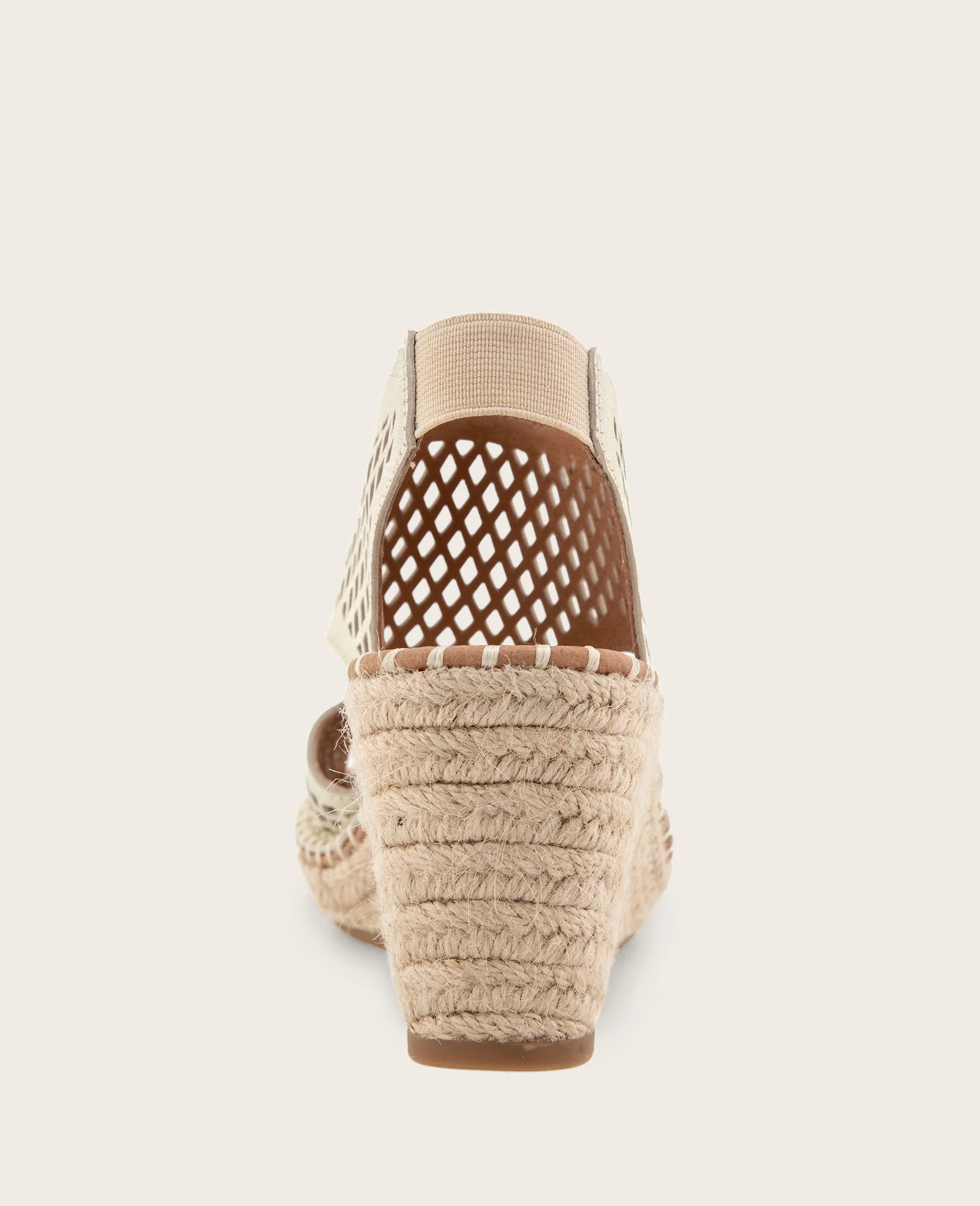 GENTLE SOULS - Cody Perforated Leather Espadrille Wedge - Image 4