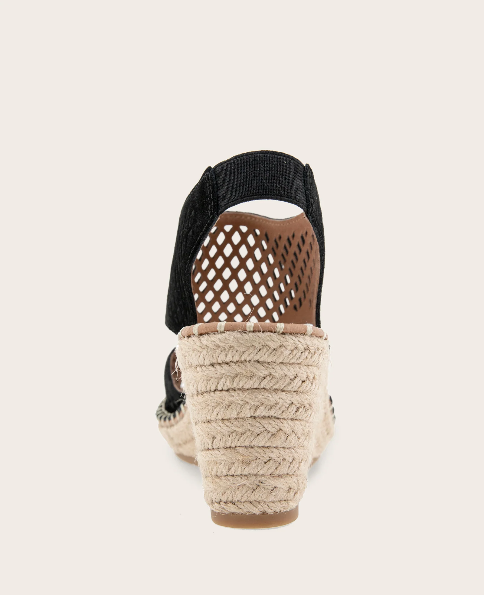 GENTLE SOULS - Cody Perforated Suede Espadrille Wedge - Image 4