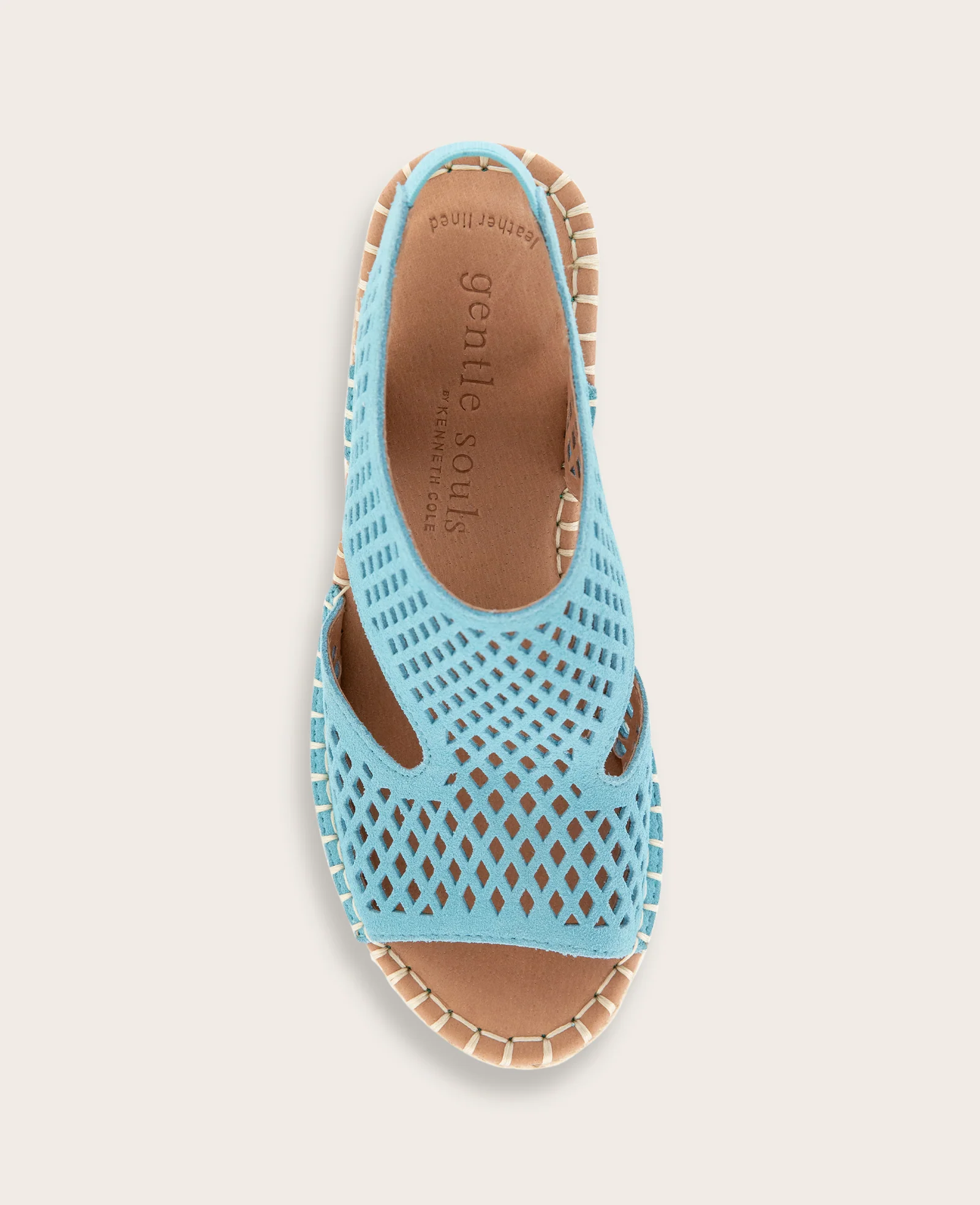 GENTLE SOULS - Cody Perforated Suede Espadrille Wedge - Image 3