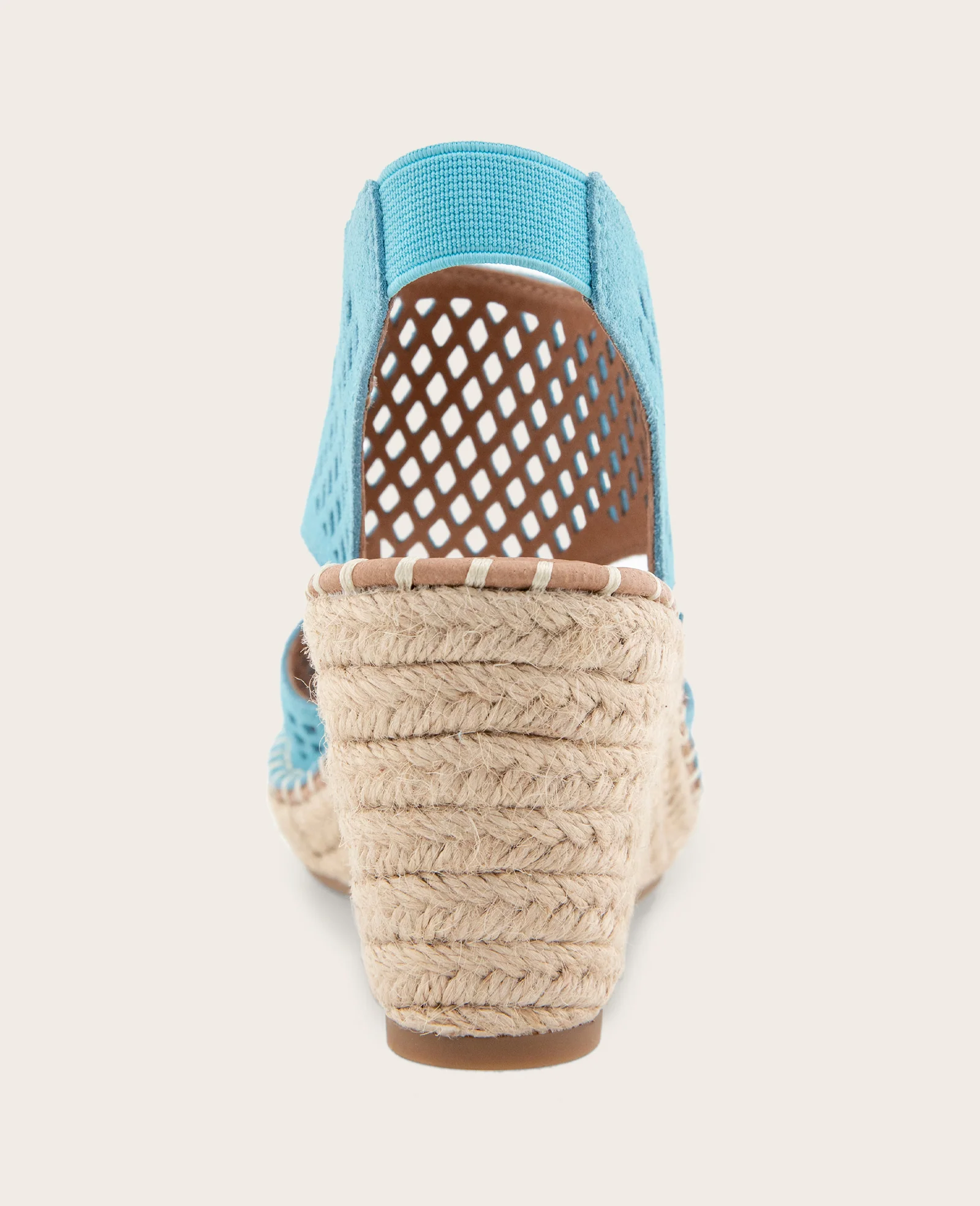 GENTLE SOULS - Cody Perforated Suede Espadrille Wedge - Image 4