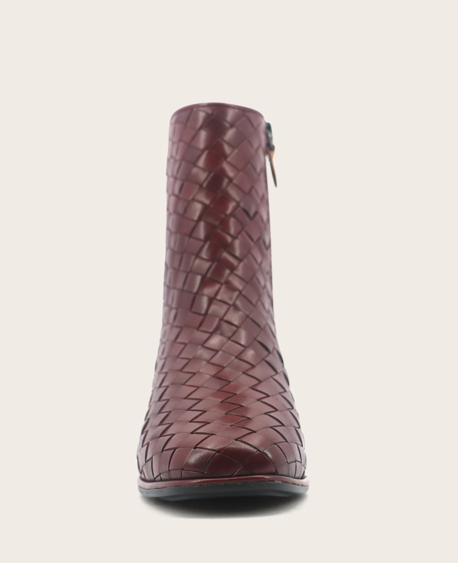 GENTLE SOULS - Elodie Leather Woven Side Zip Boot - Image 4