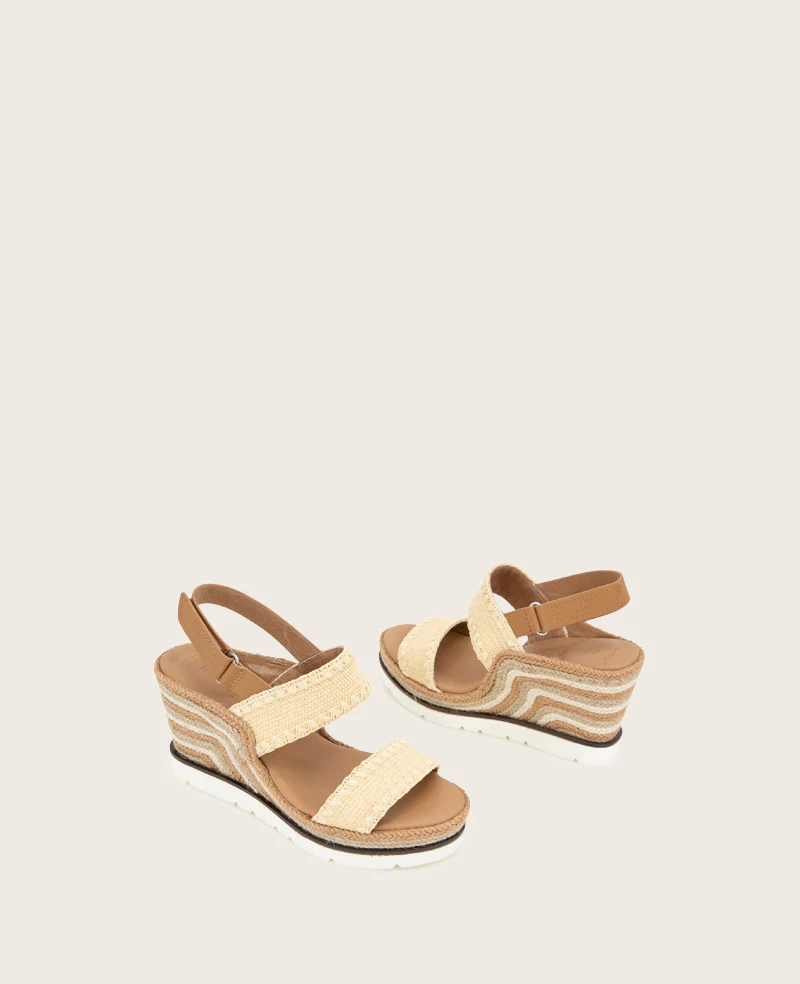 GENTLE SOULS - Evora Textile Espadrille Wedge - Image 2