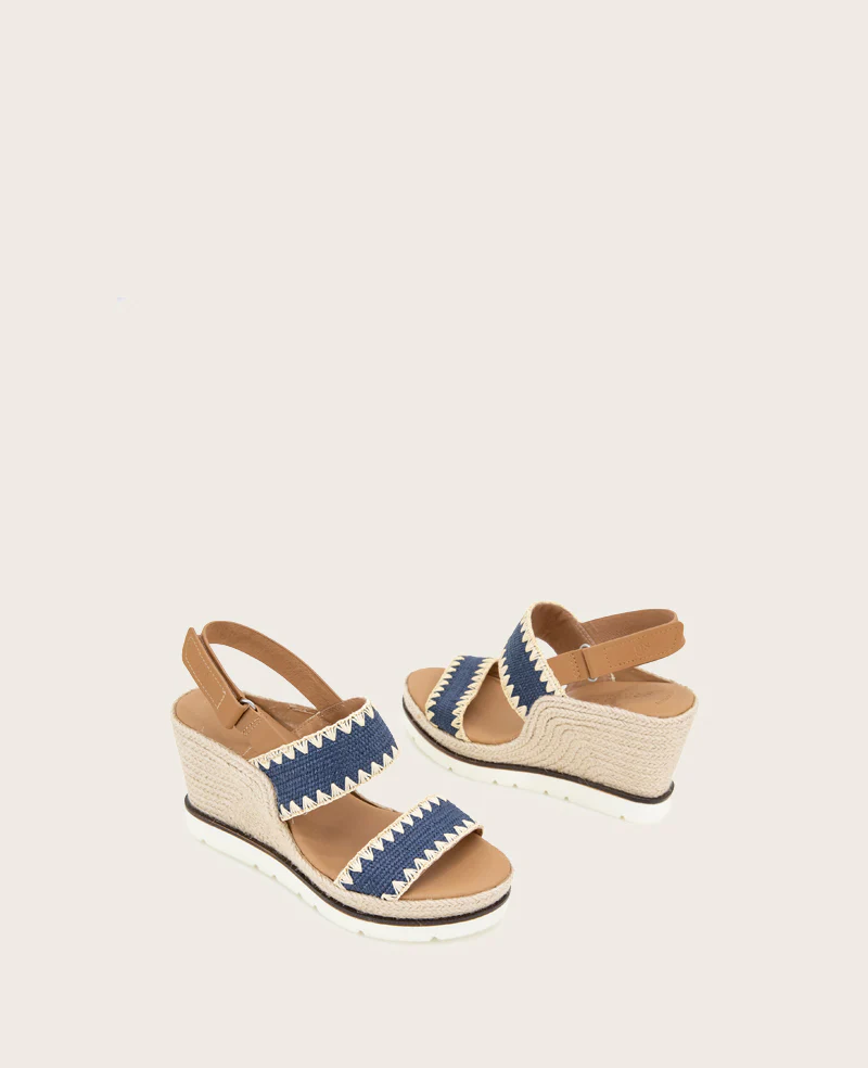 GENTLE SOULS - Evora Textile Espadrille Wedge - Image 2