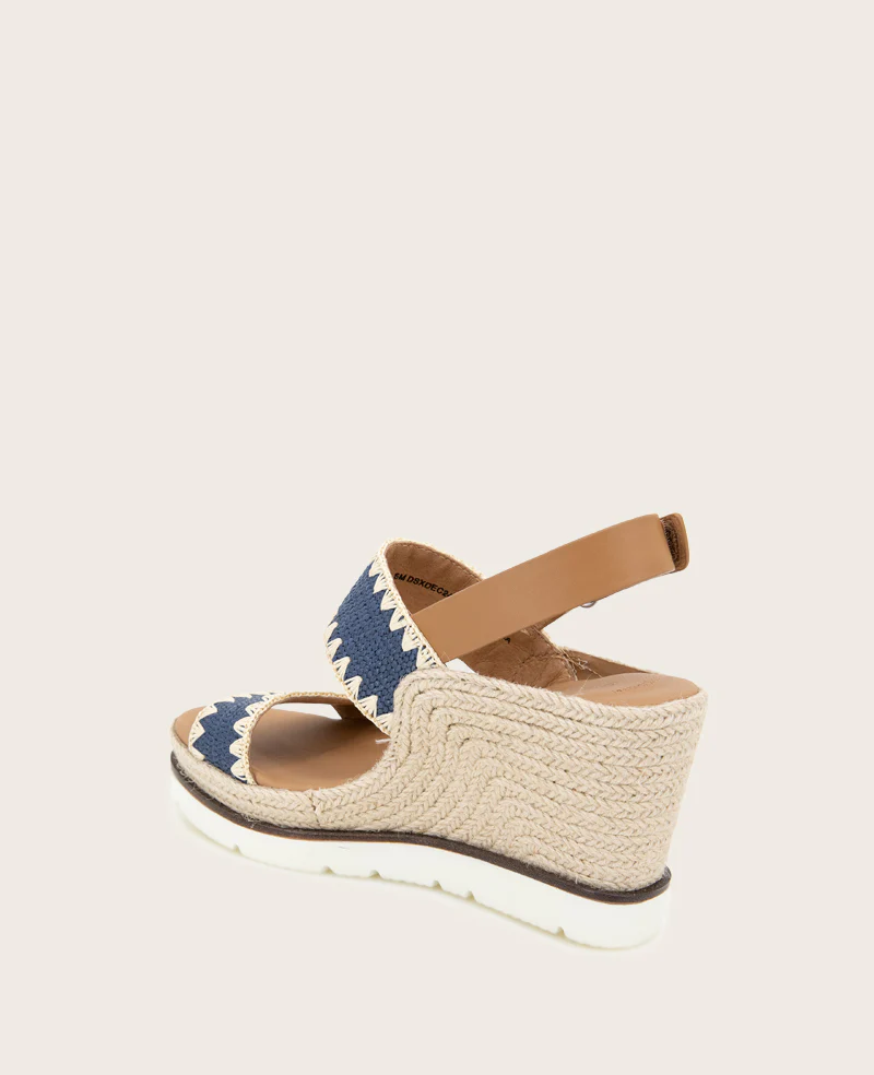 GENTLE SOULS - Evora Textile Espadrille Wedge - Image 4