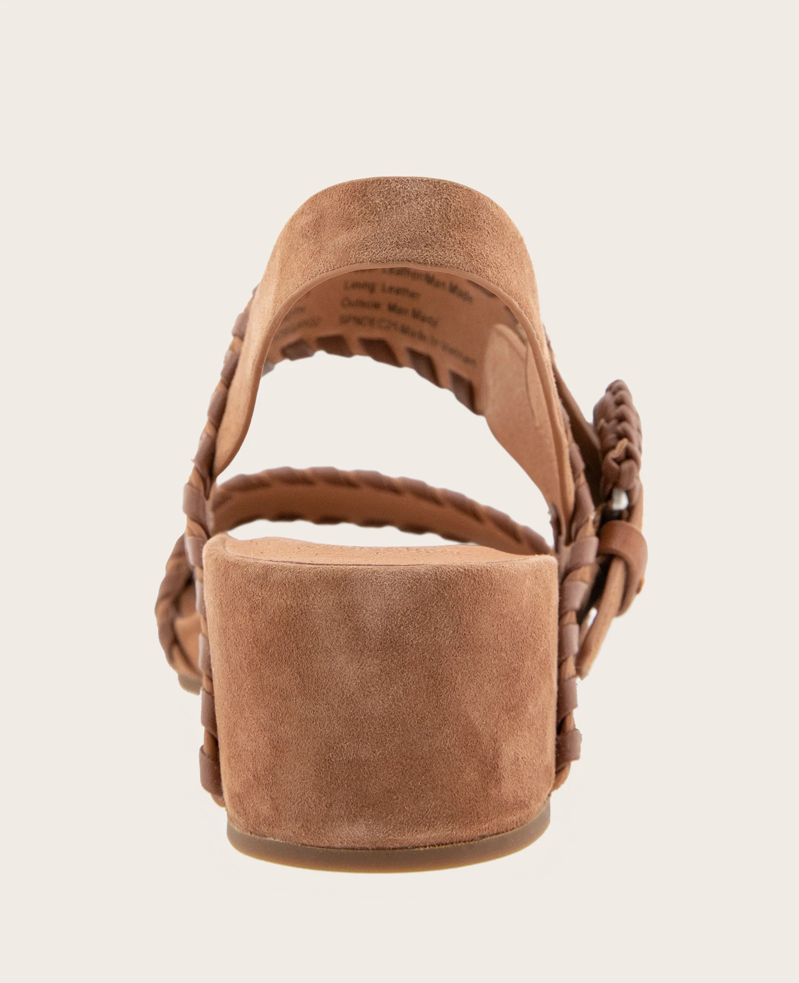GENTLE SOULS - Gayle Suede Two Band Whip Stitch Wedge Sandal - Image 4
