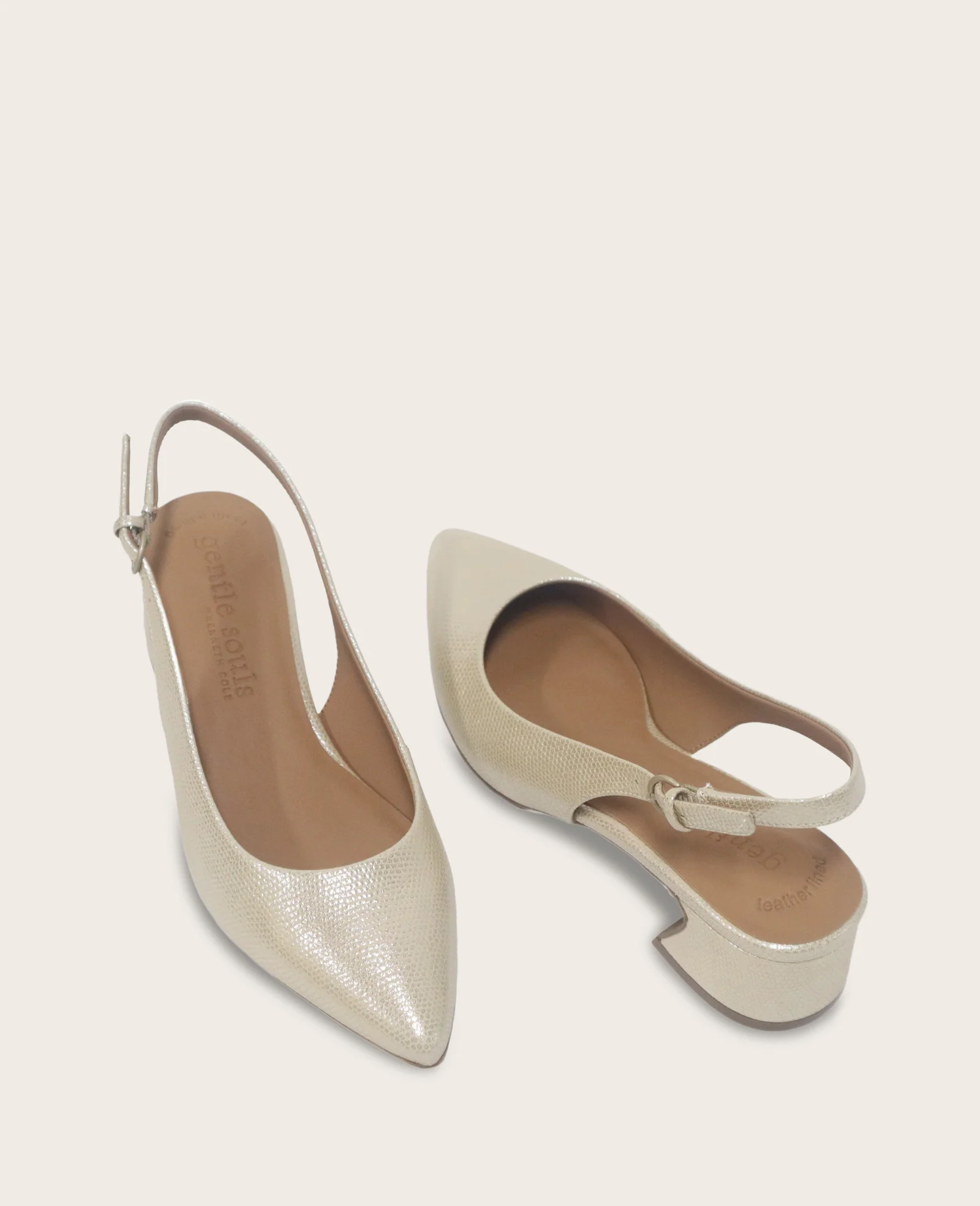 GENTLE SOULS - Georgia Snake Slingback Heel - Image 2