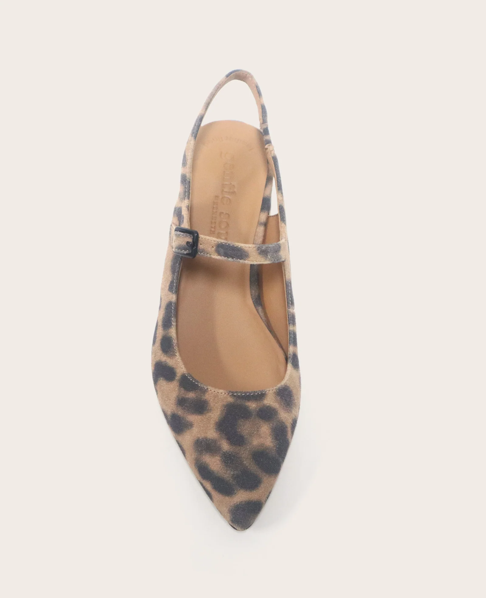 GENTLE SOULS - Gladys Leopard Suede Ankle Strap Slingback - Image 3