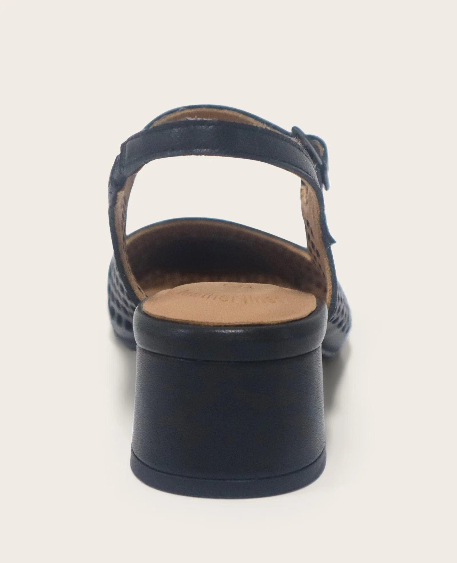 GENTLE SOULS - Gladys Perforated Leather Mary Jane Slingback Heel - Image 4