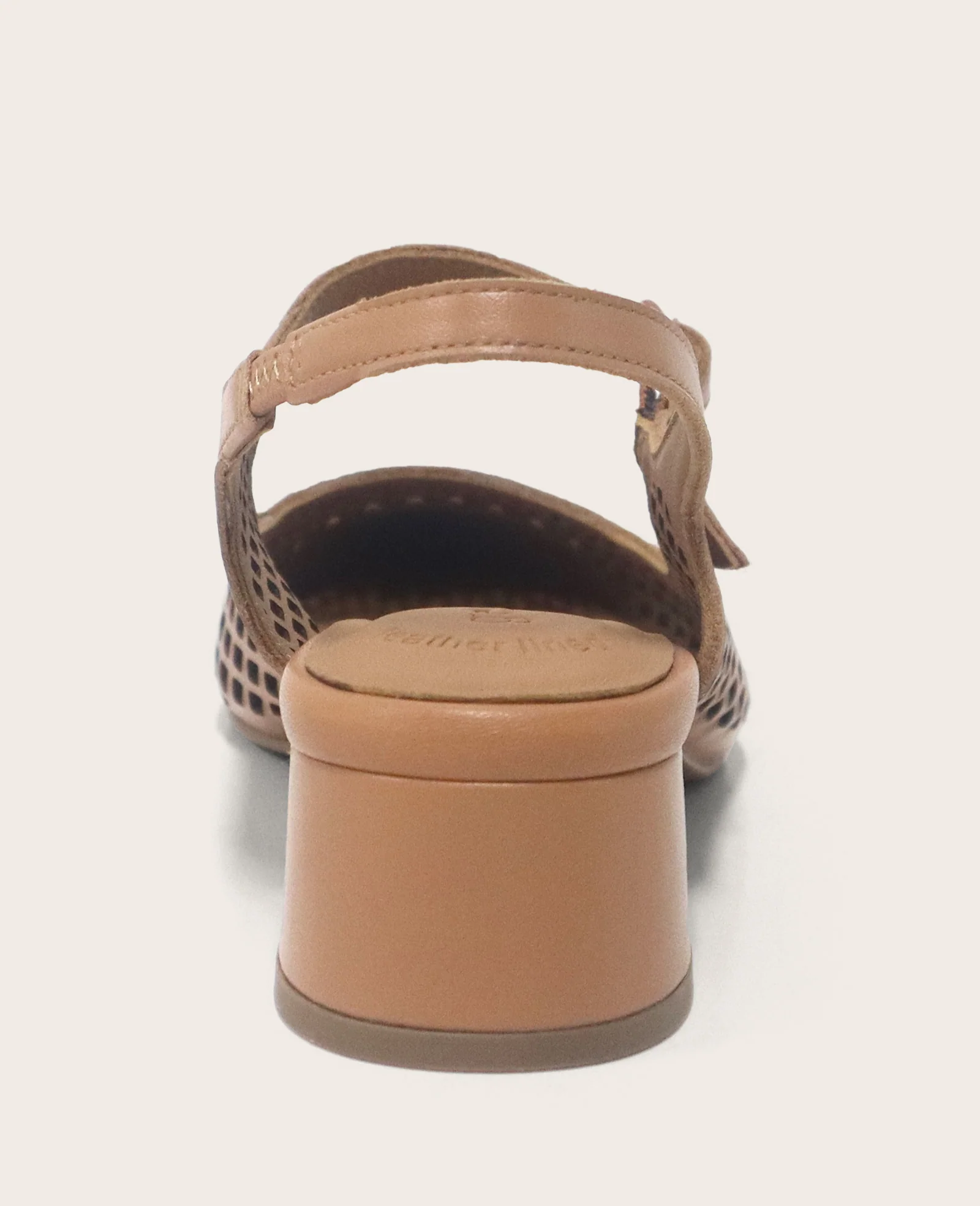 GENTLE SOULS - Gladys Perforated Leather Mary Jane Slingback Heel - Image 4
