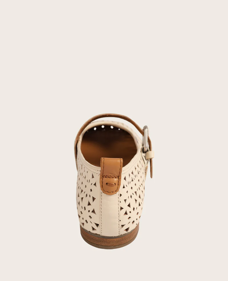 GENTLE SOULS - Karla Perforated Leather Mary Jane Flat - Image 3