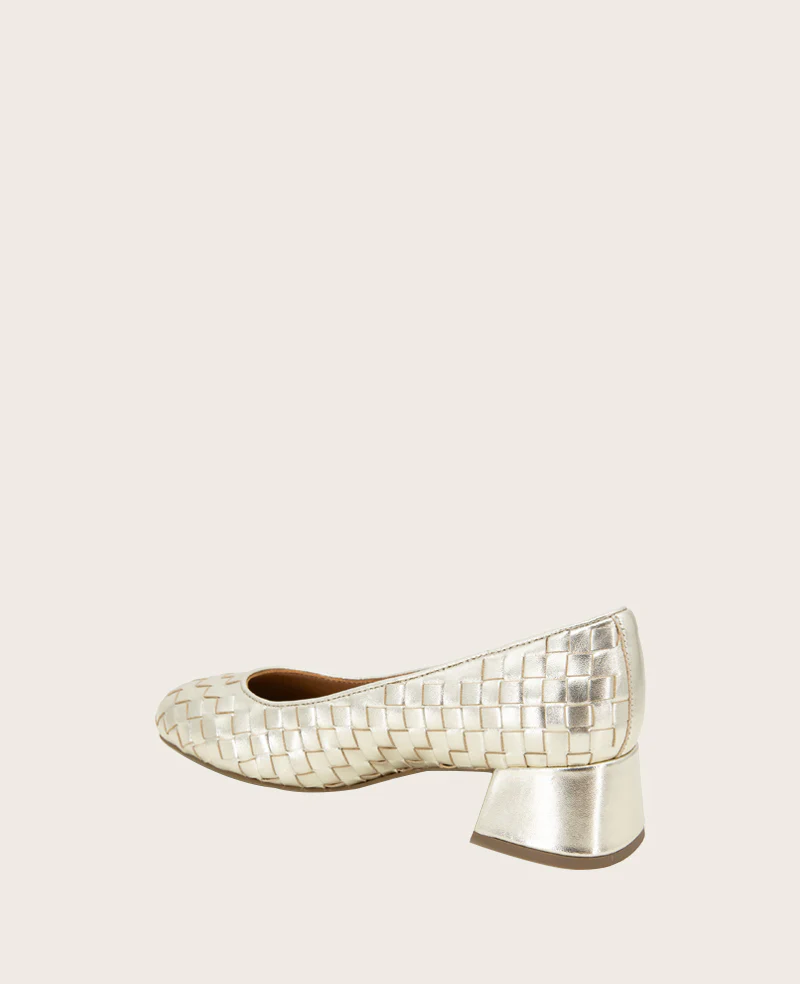 GENTLE SOULS - Lancine Metallic Woven Heel - Image 3