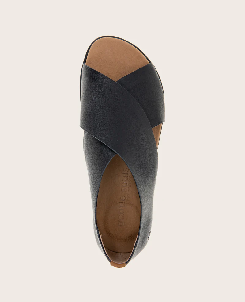GENTLE SOULS - Leslie X Band Leather Tread Sole Sandal - Image 5