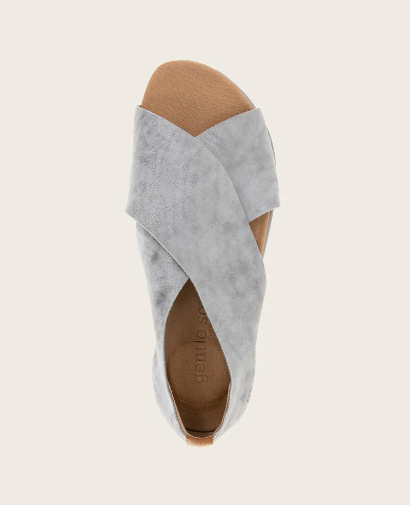 GENTLE SOULS - Leslie X Band Metallic Tread Sole Sandal - Image 5