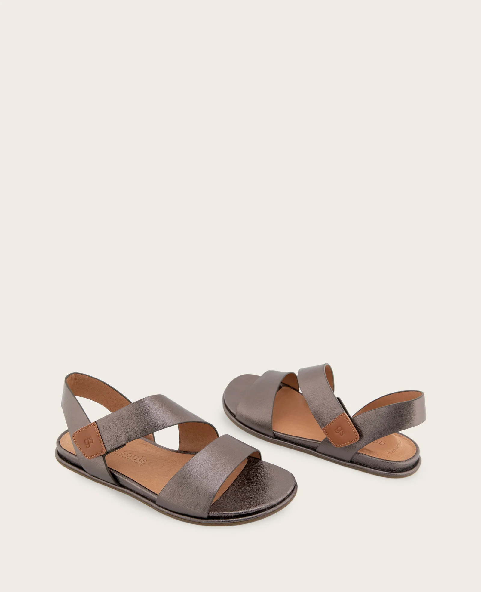 GENTLE SOULS - Lottie Metallic Band Sandal - Image 2