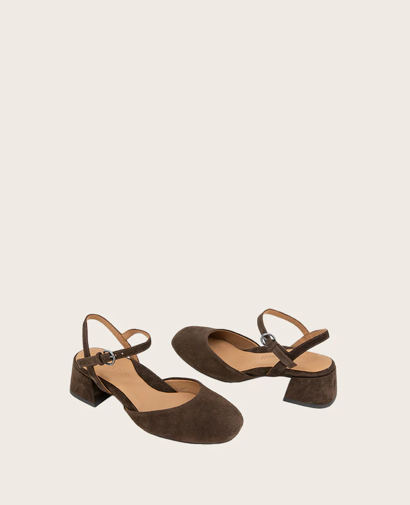 GENTLE SOULS - Lucinda Suede Closed Toe Strap Sandal - Image 2