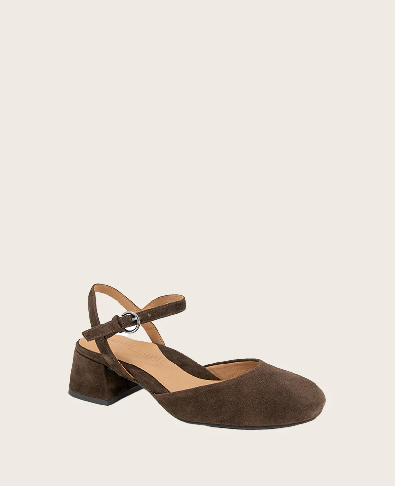 GENTLE SOULS - Lucinda Suede Closed Toe Strap Sandal - Image 5