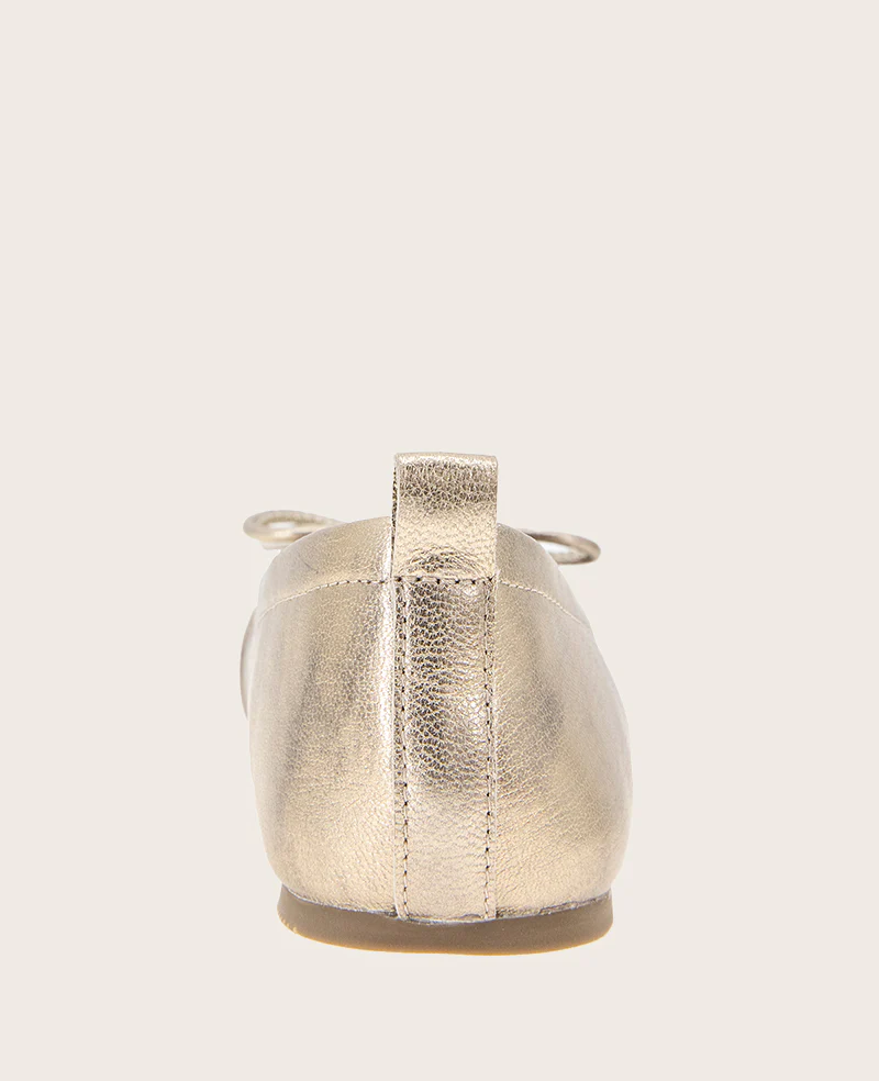 GENTLE SOULS - Marilyn Leather Pleated Ballet Flat - Image 3