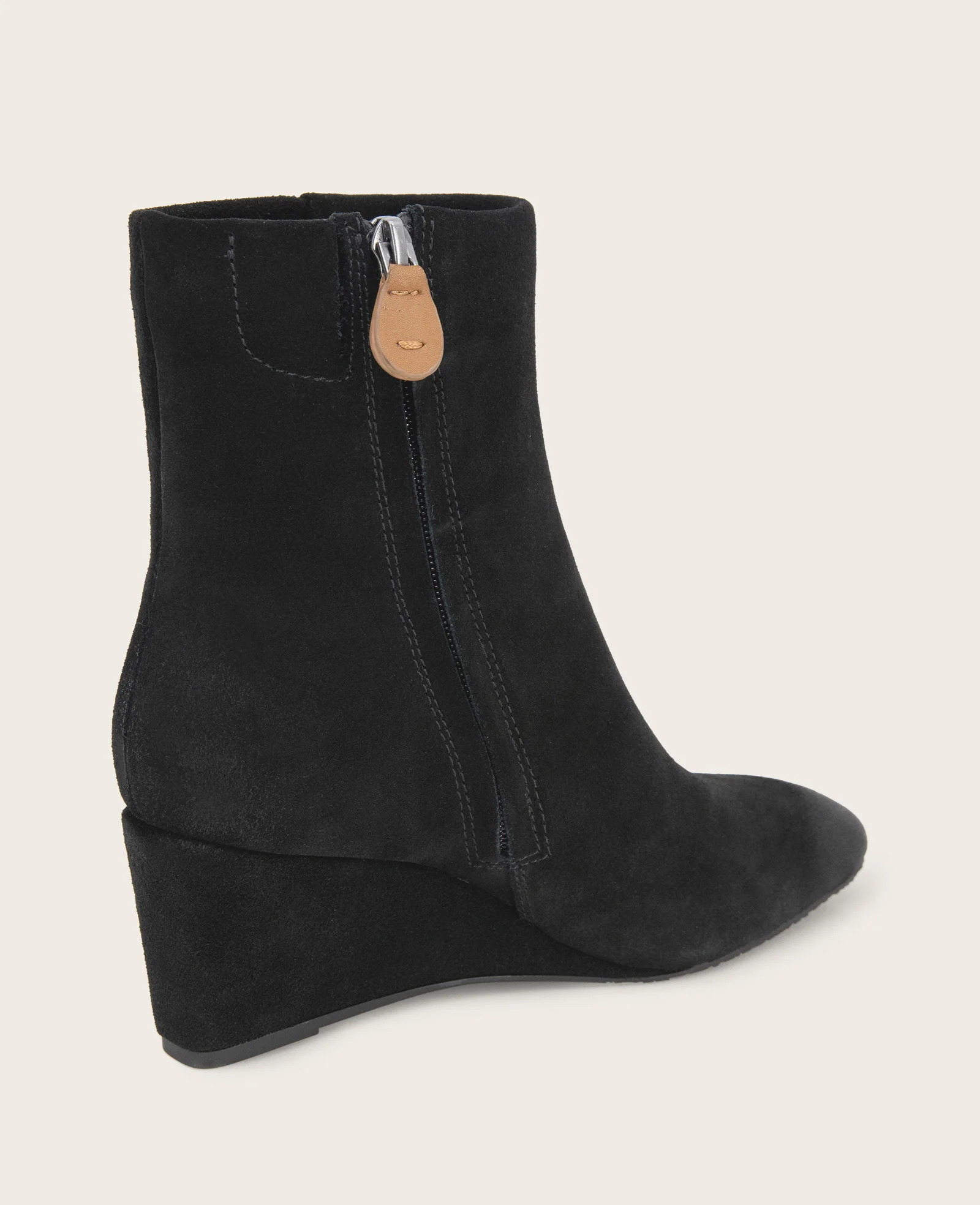 GENTLE SOULS - Nash Suede Side Zip Wedge Bootie - Image 3