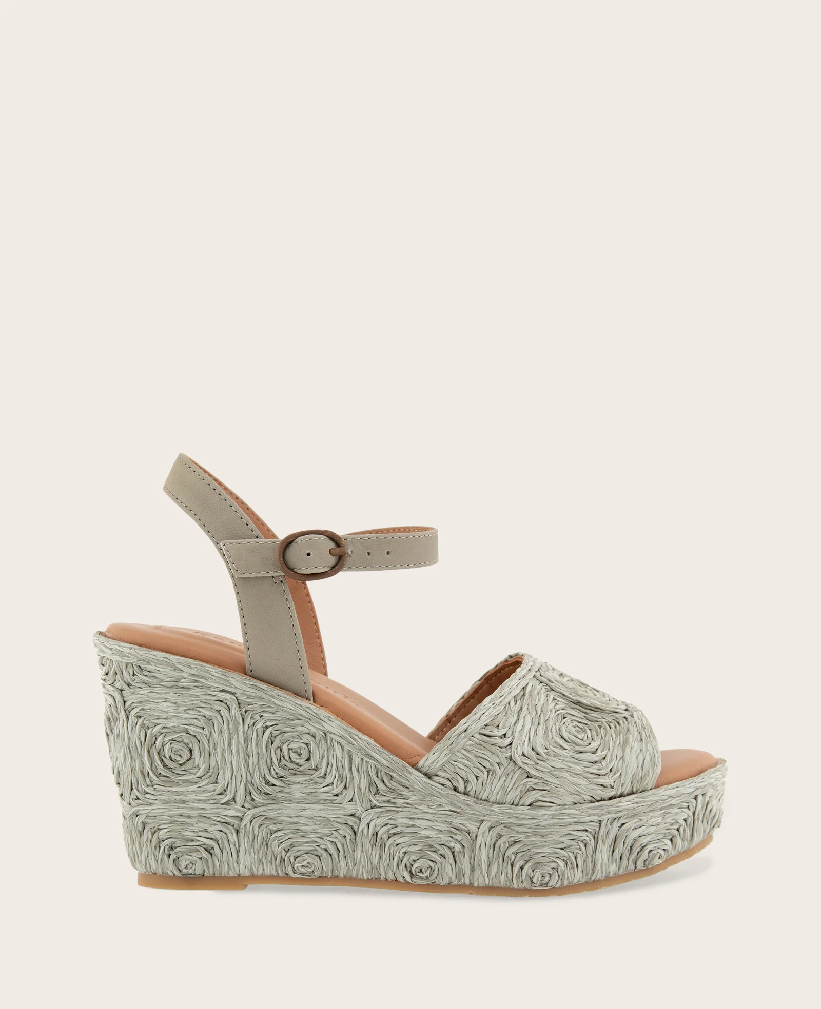 GENTLE SOULS - Nevio Raffia Platform Wedge