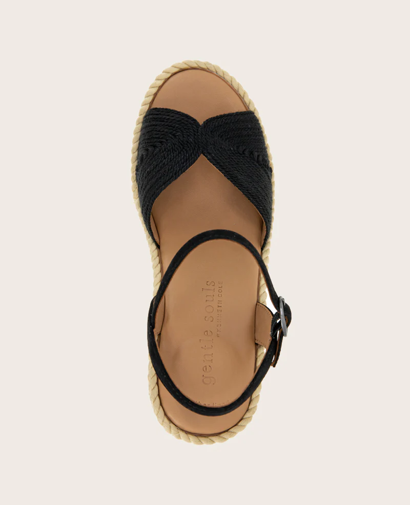 GENTLE SOULS - Nola Fabric Espadrille Wedge - Image 5