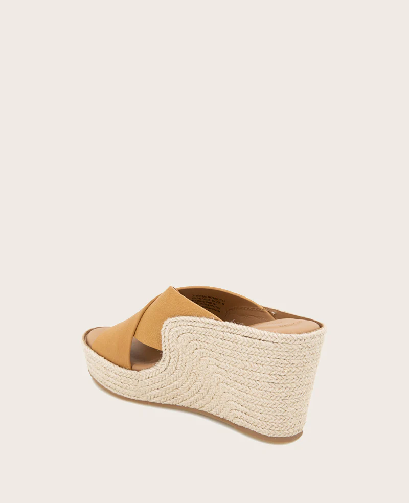 GENTLE SOULS - Porto Leather X Band Espadrille Wedge - Image 4