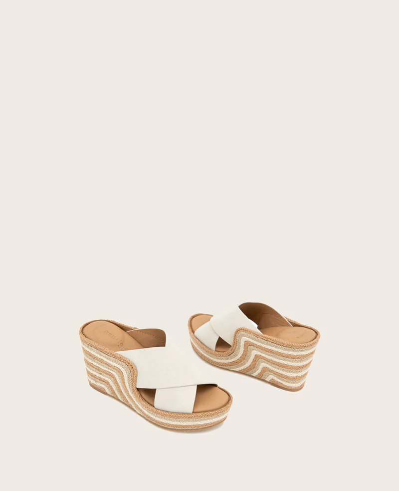 GENTLE SOULS - Porto Nubuck X Band Espadrille Wedge - Image 2