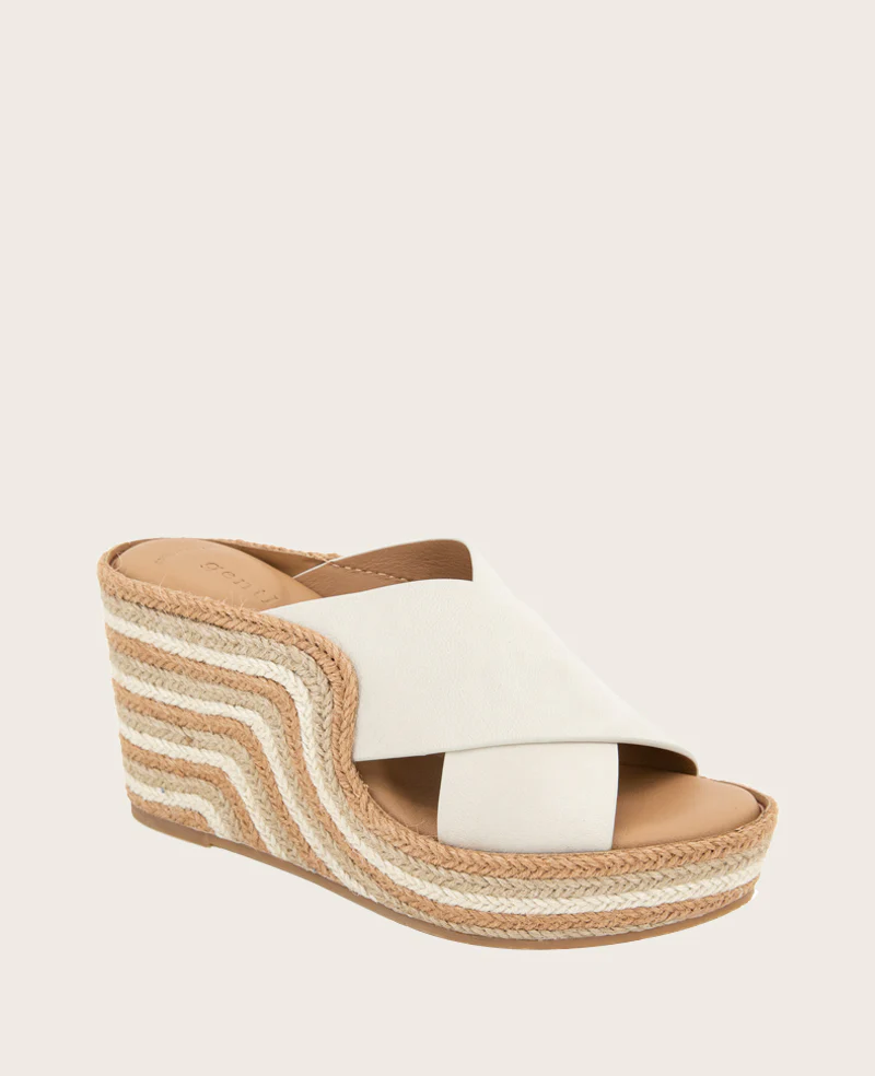 GENTLE SOULS - Porto Nubuck X Band Espadrille Wedge - Image 3