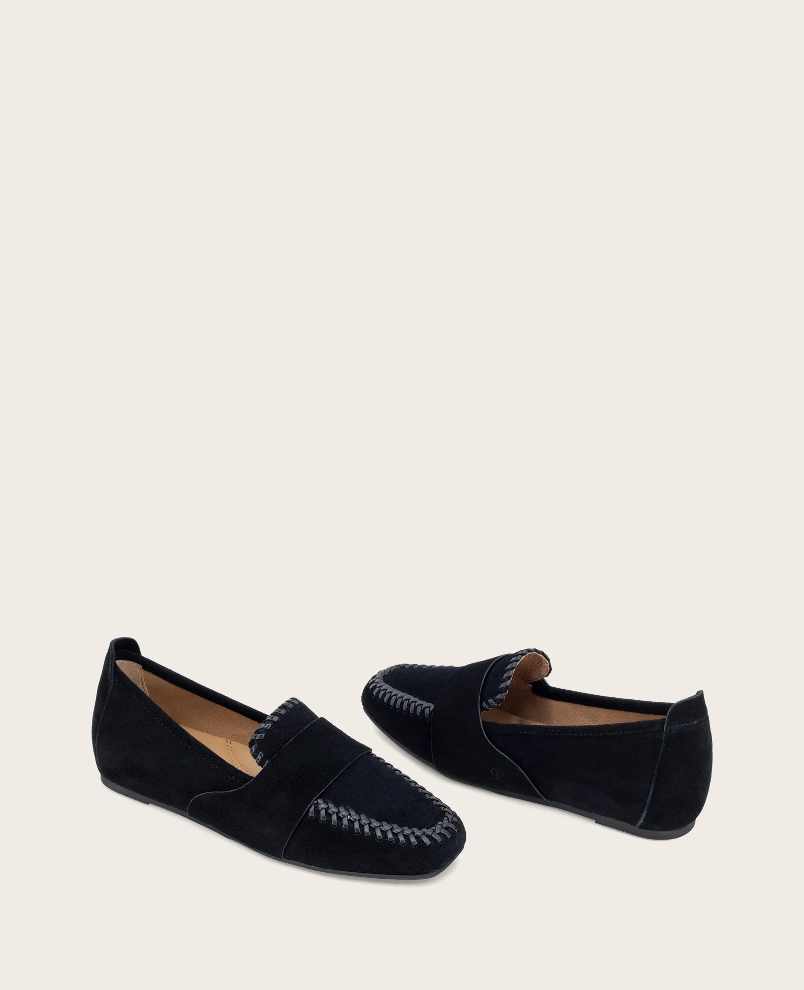 GENTLE SOULS - Sandra Suede Braid Detail Loafer - Image 2