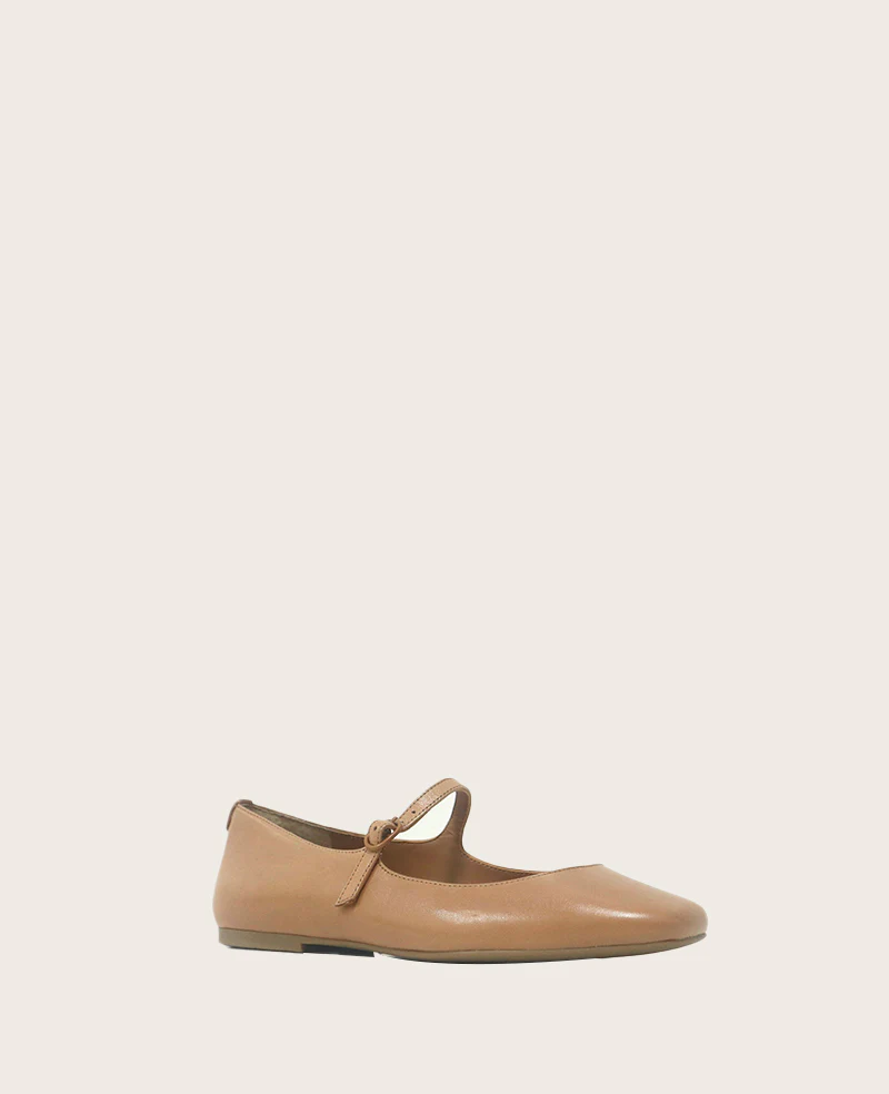 GENTLE SOULS - Wynona Leather Mary Jane Ballet Flat - Image 5