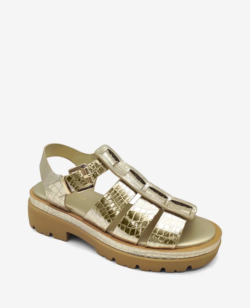 Herron Metallic Platform Fisherman Sandal - Image 4