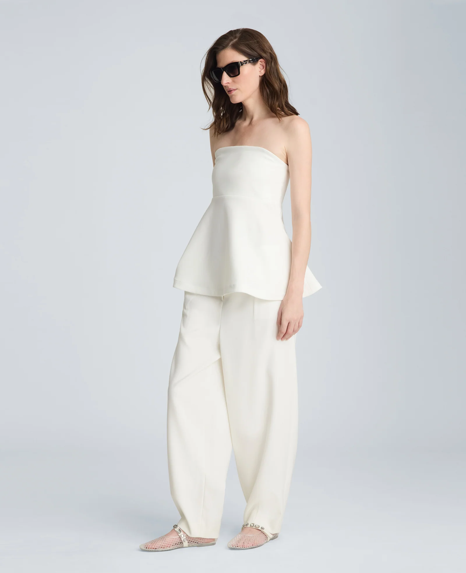 High Rise Fly Front Tapered Leg Pant - Image 5