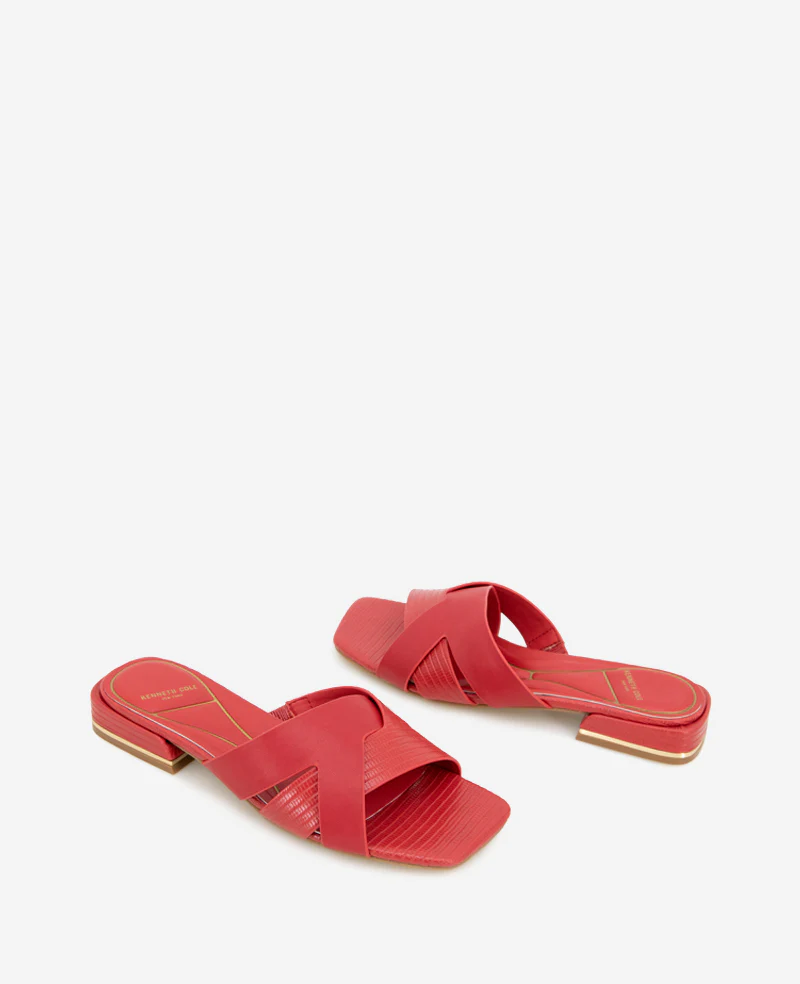 Issa Embossed Lizard Sandal - Image 2