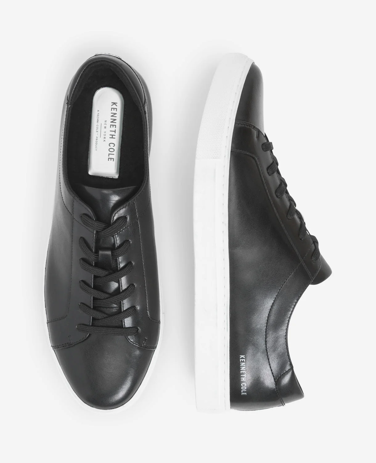 Site Exclusive! Men's Kam Leather Sneaker with Logo - Image 4