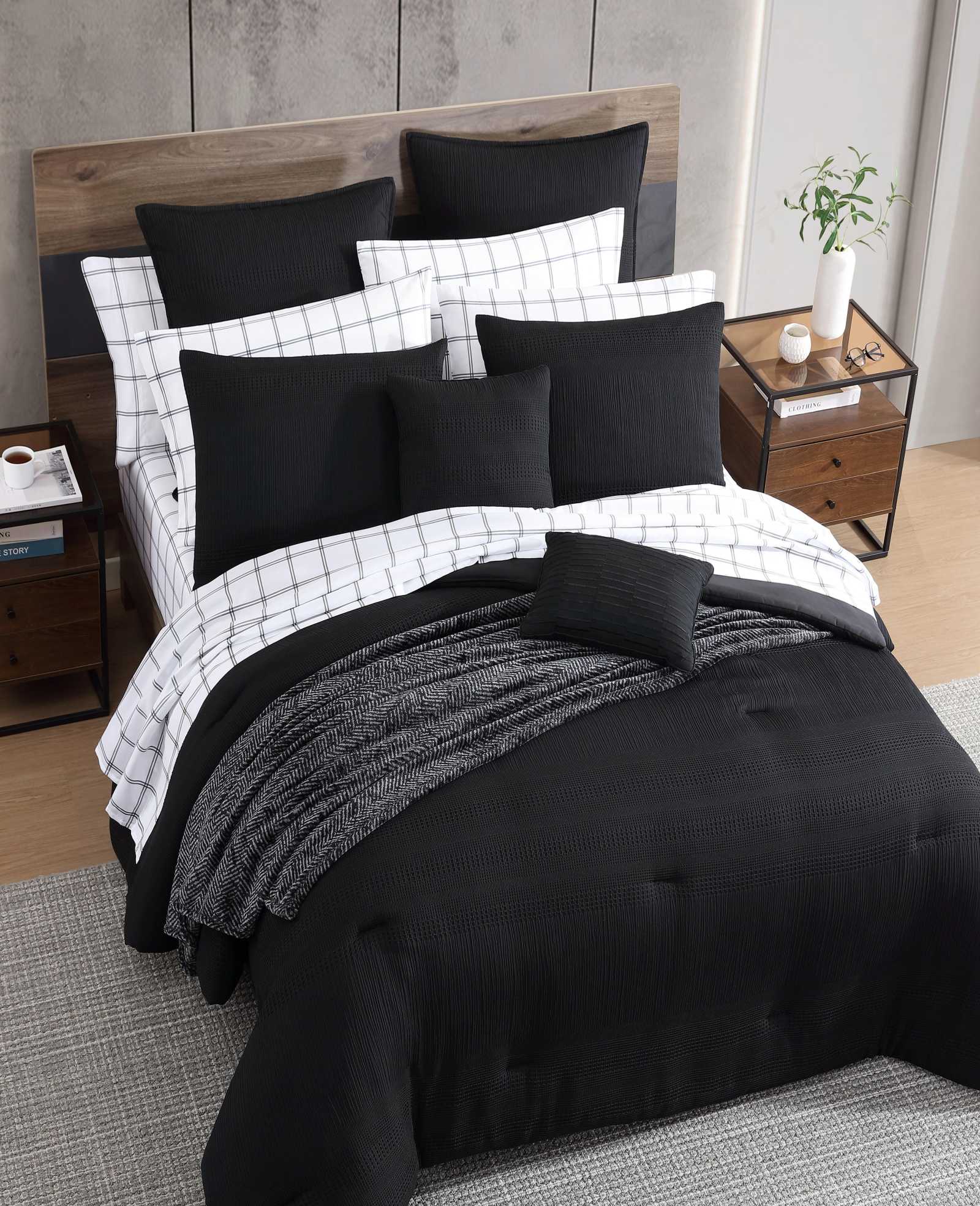 Variegated Waffle Comforter Set - Image 5