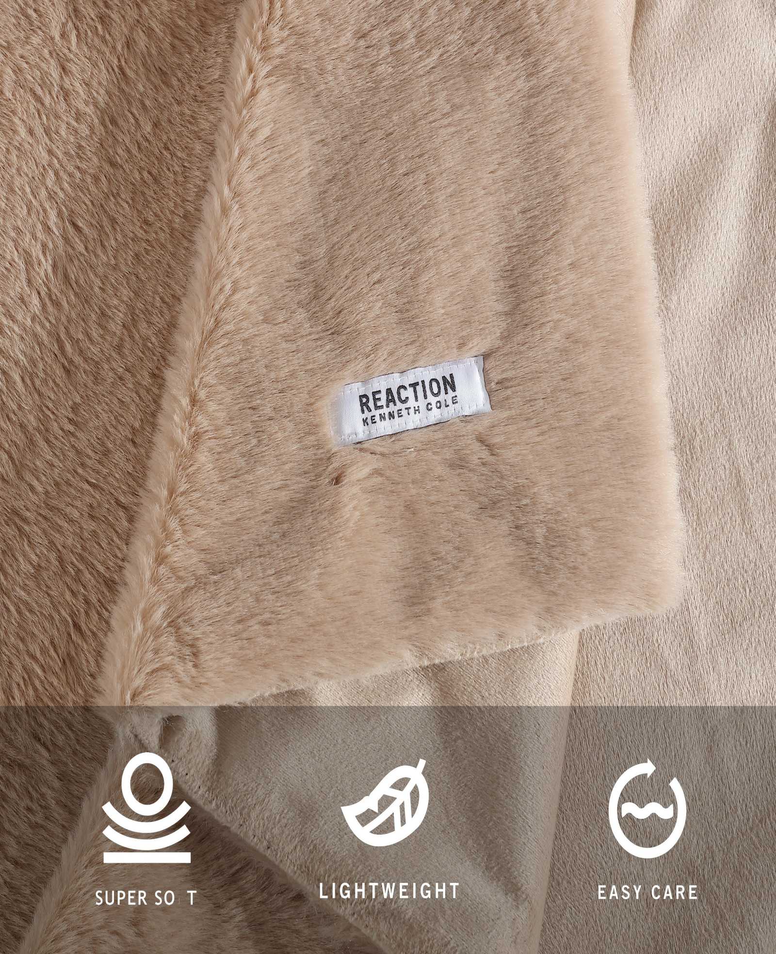 Faux Fur Solid Throw Blanket - Image 2