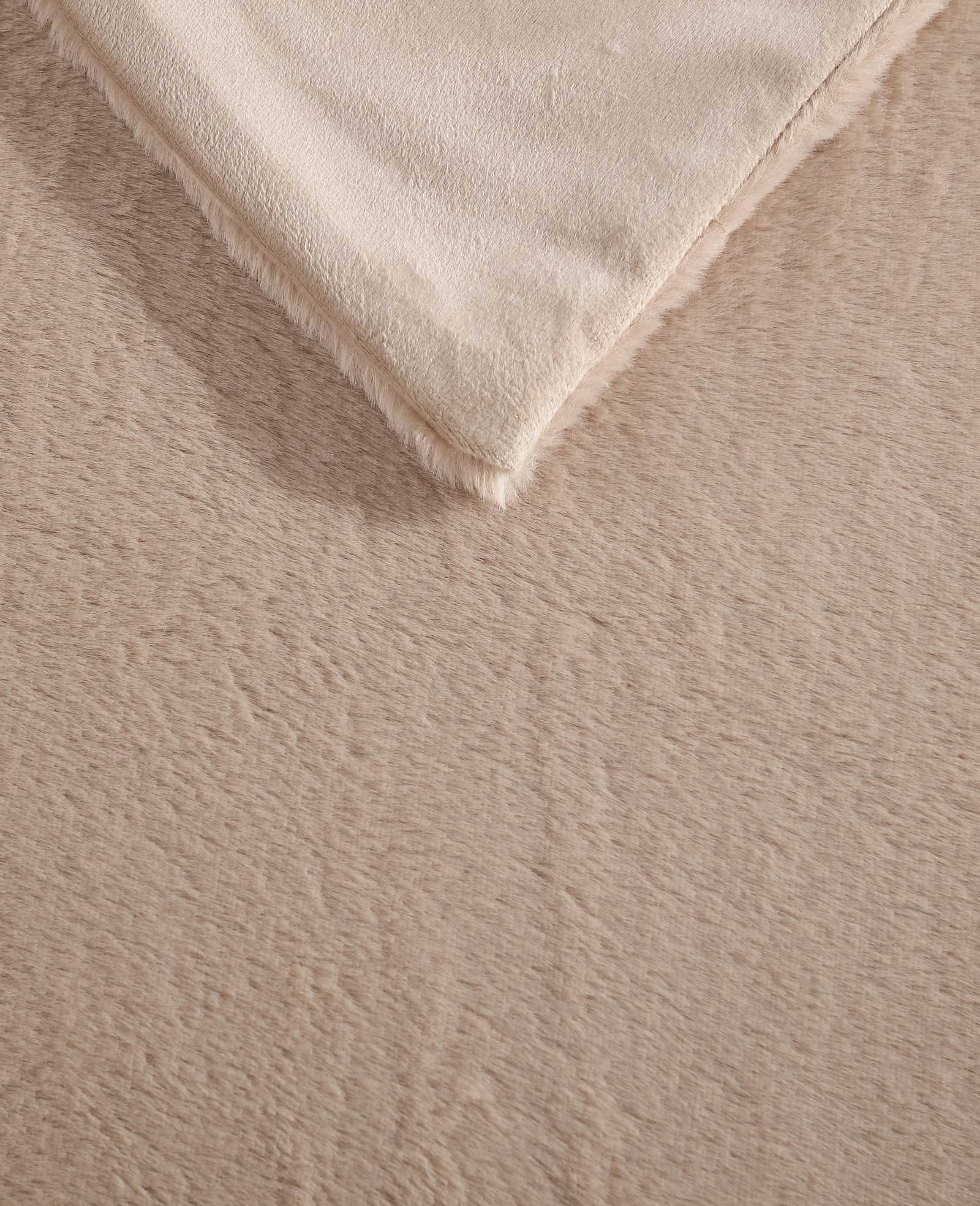 Faux Fur Solid Throw Blanket - Image 4